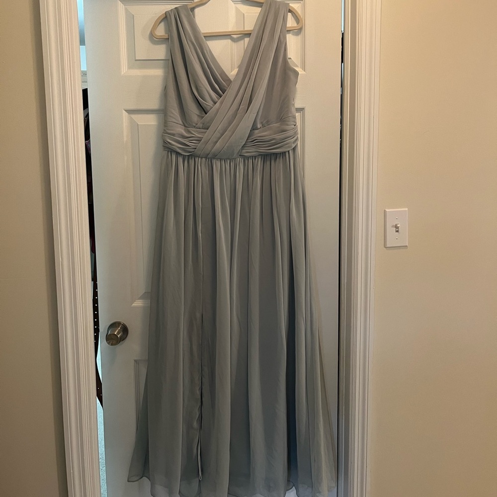 Sage green bridesmaid dress